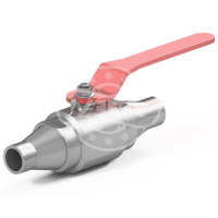 Кран шаровой разборный трехсоставной под приварку Dn20 Pn160 12Х18Н10Т 11нж45п